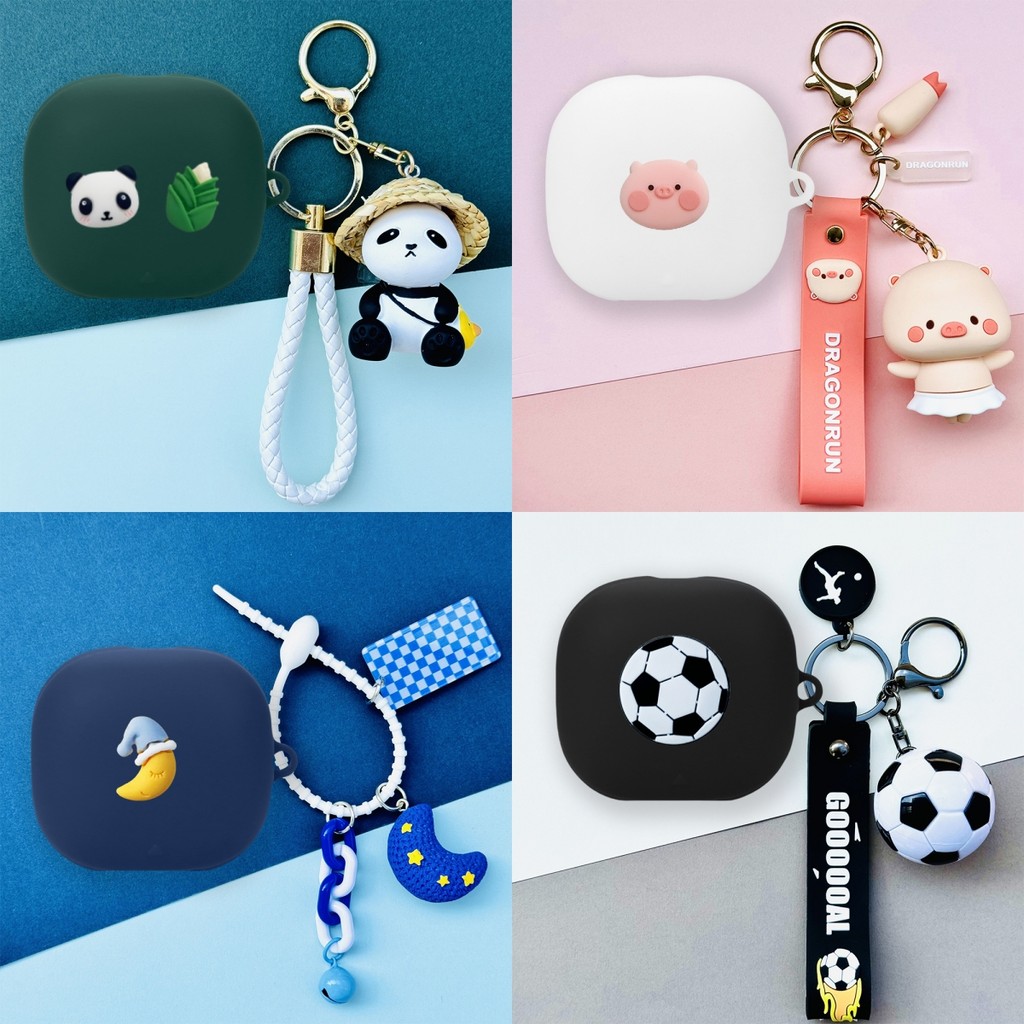 Case for Anker Soundcore Liberty 4 Pro Silicone Soft Case Cute Piggy Keychain Pendant Soundcore Libe