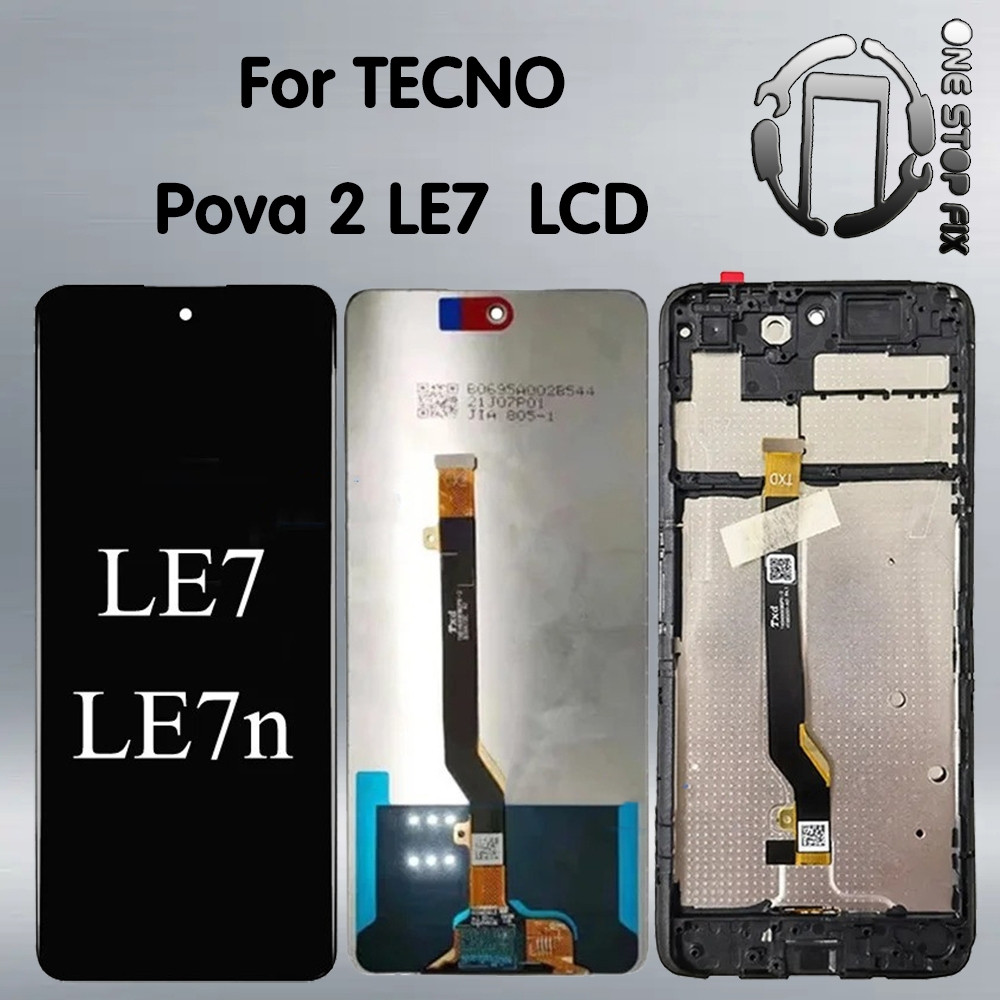 Dành Cho Infinix Tecno Pova 2 LE7 Màn Hình Hiển Thị LCD Bộ Số Hóa Bảng Điều Khiển Cảm Ứng