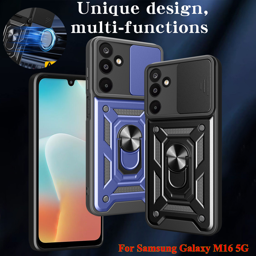 Ốp Lưng Cho Samsung Galaxy M16 5G Galaxy M16 M06 M56 M36 4G 5G Vỏ Điện Thoại Giáp Xe Từ Tính Có Giá 