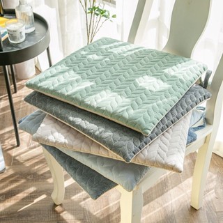  Đệm ngồi vuông 40x40cm - Tấm lót Tatami dày chống trượt Thảm lót ghế Cotton có thể giặt bằng máy cho bàn làm việc tại nhà   văn phòng  Thoáng khí & chống sương mù  