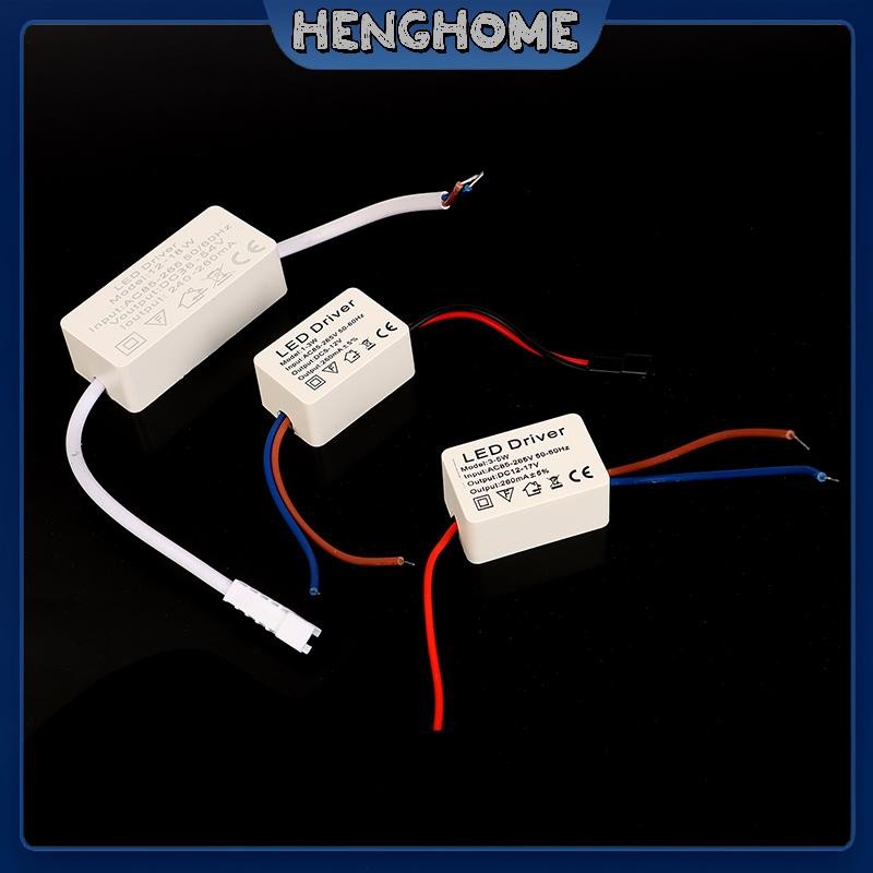 HENGHOME 1PC 1-3W 3-5W 4-7W 8-12W12-18W 18-24W LED Driver Light Transformer Bộ chuyển đổi nguồn điện