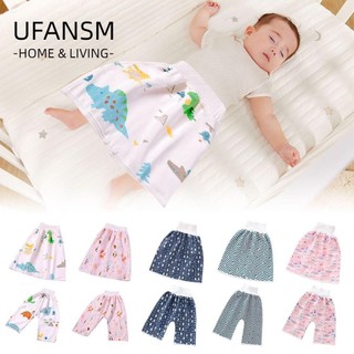Tã trẻ em UFASM Quần chống thấm nước, Tã vải có thể giặt bằng vải Cotton chống thấm nước, Váy tã Cotton cho trẻ sơ sinh Chống rò rỉ Giường ngủ Bô tập luyện cho bé
