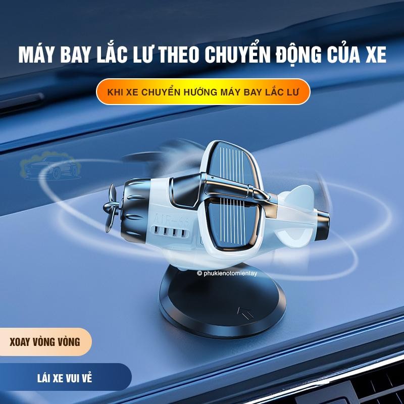 MÁY BAY NĂNG LƯỢNG MẶT TRỜI TRANG TRÍ Ô TÔ, TRANG TRÍ XE MÁY XOAY CHUYỂN ĐỘNG KHI CÓ ÁNH SÁNG 2