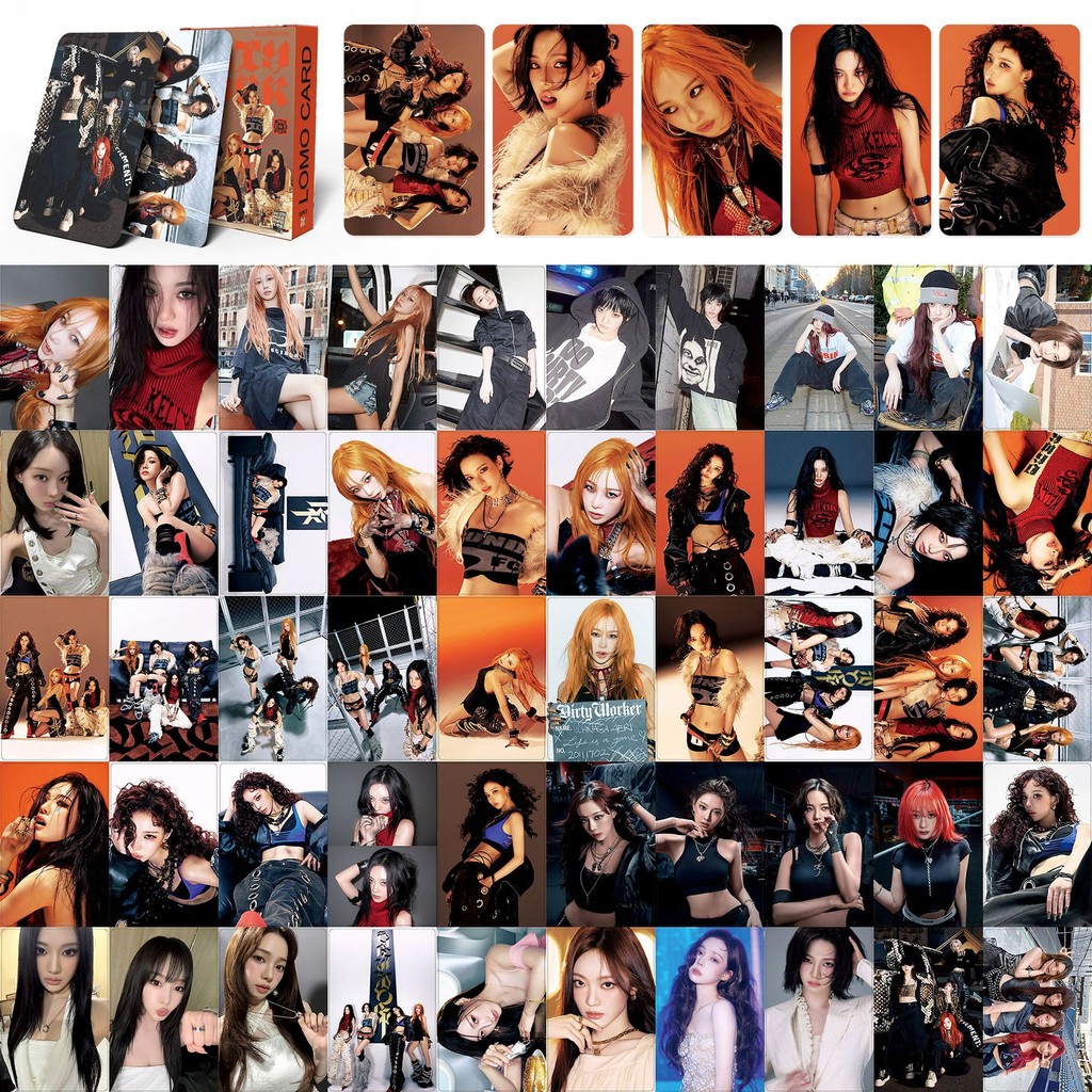 55 Chiếc Dirty Work Lomo Cards Whiplash Album Photocards WINTER GISELLE KARINANING Kpop Bưu Thiếp Bá
