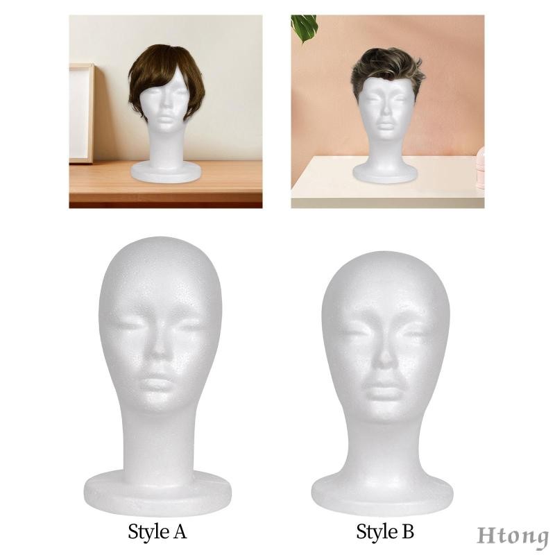 Đầu ma-nơ-canh xốp nữ / Chân đế tóc giả / Đầu ma-nơ-canh xốp cho