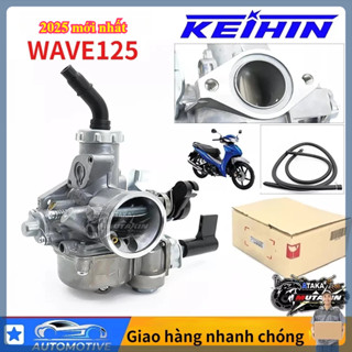  mới CHÍNH HÃNG  bộ chế hòa khí xe máy WAVE 100 125 Honda xe Keihin bình xăng Bộ Chế Hòa Khí Mini Núi Xe Máy Bình Xăng 