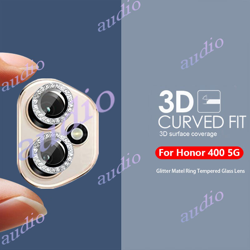 HONOR 600 5G HONOR 400 5G Kim Cương Lấp Lánh Kim Loại Kính Bảo Vệ Ống Kính Máy Ảnh Cho Honor 400 Pro