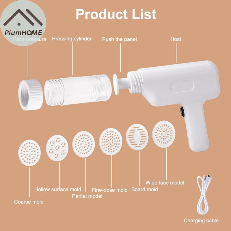 Máy làm mì ống PlumHOME, Máy làm mì ống điện cầm tay, Máy làm mì ống không dây tất cả trong một VN