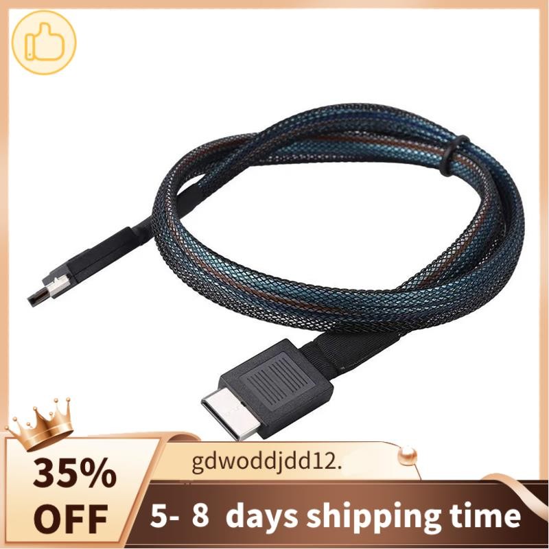 Cáp mở rộng dữ liệu Oculink PCIE4.0 MINI SAS cao cấp 24Gbps SFF-8611 sang SFF-8611 Đường truyền dữ l