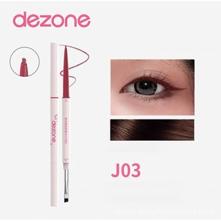  Bút Gel kẻ mắt hai đầu DEZONE Mịn chống thấm nước siêu mịn lâu trôi Đầu lưỡi chống nhòe AH8P 
