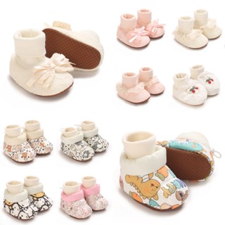  Tất Cotton Giày Cho Bé Họa Tiết Hoạt Hình Dễ Thương Giày Mùa Đông Mềm 0-18M Sơ Sinh Tất Cho Bé Sàn Trẻ Em Mầm Non Bé Gái Đầu Tiên 