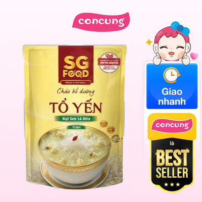 Cháo bổ dưỡng tổ yến hạt sen lá dứa SG Food 240g