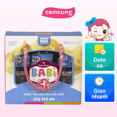Nước yến sào trẻ em Babi NitriNest 42g/Hũ (Lốc 6 hũ)