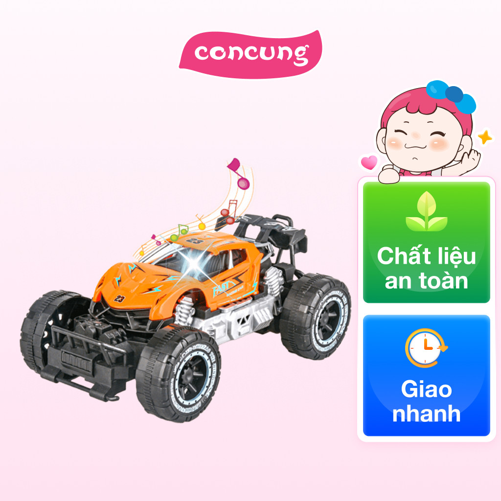 Xe địa hình chạy trớn siêu ngầu có âm thanh và đèn RFD540150O C407 (Cam)