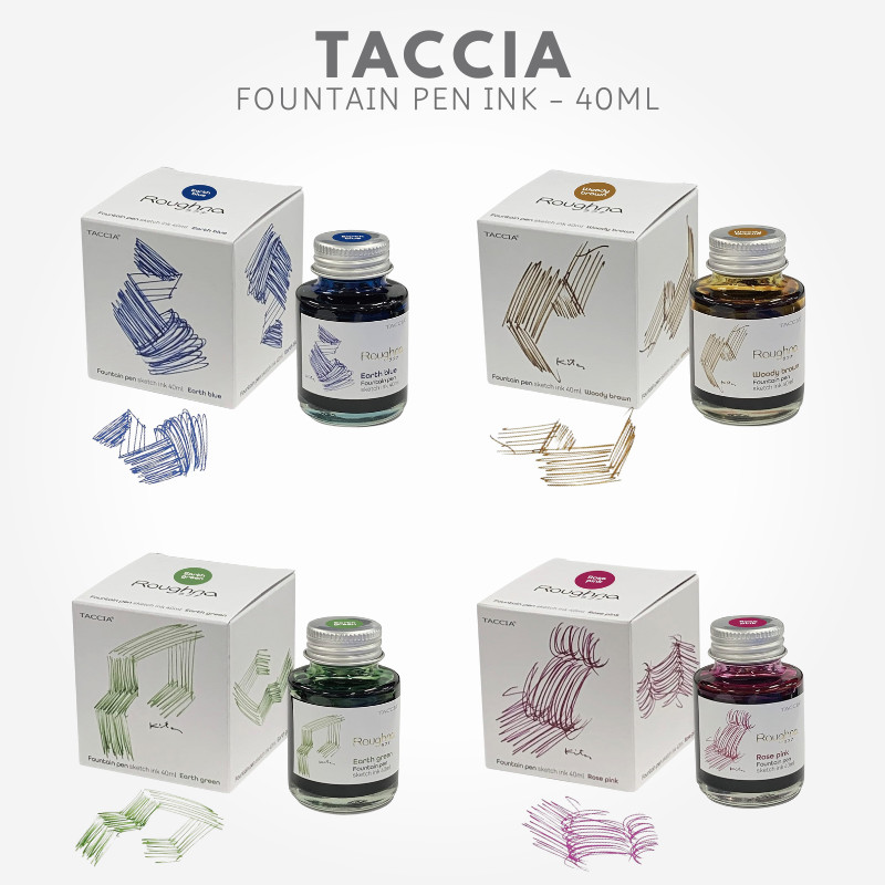 Nakabayashi TACCIA Fountain Pen Ink (Water-Based Dye) - 40ml Range by Toshiyuki Kita