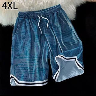 Quần short bóng rổ nam phong cách mới Dây rút năm điểm hợp thời trang