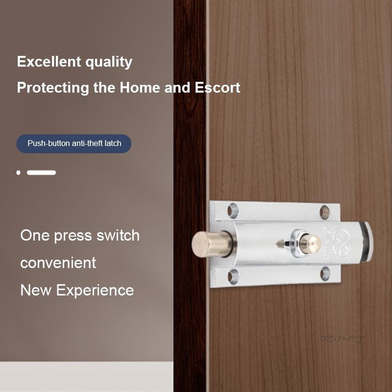 COD🔮🔮Chốt Khóa Tự Động Bằng Thép Không Gỉ Co Giãn Cửa Nhỏ Cửa Sổ Bu Lông Cửa Khóa Cửa Phòng Tắm Cửa Gỗ Bề Mặt Cũ