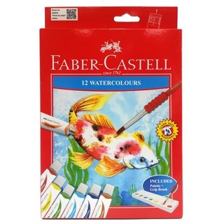 Màu vẽ nước 12 tuýp màu 121004n faber castell - faber-castell