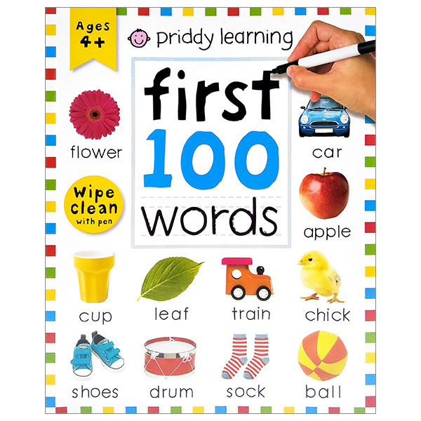 Wipe Clean: First 100 Words (Enclosed Spiral Binding)