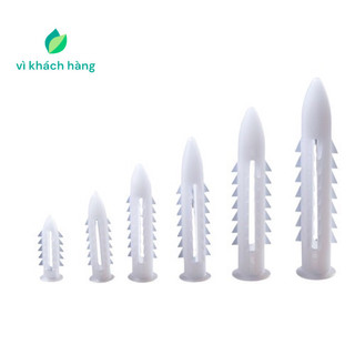 10 Cái Nở nhựa, tắc kê nhựa dùng để bắt vít đủ kích cỡ