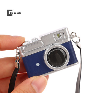 [Ciswge] Móc khóa máy ảnh Mini Nhà búp bê Mô hình máy ảnh SLR W / Shutter Flash Camera Móc khóa Túi mặt dây chuyền Vòng cổ Mặt dây chuyền Đồ chơi trang điểm búp bê [MỚI]