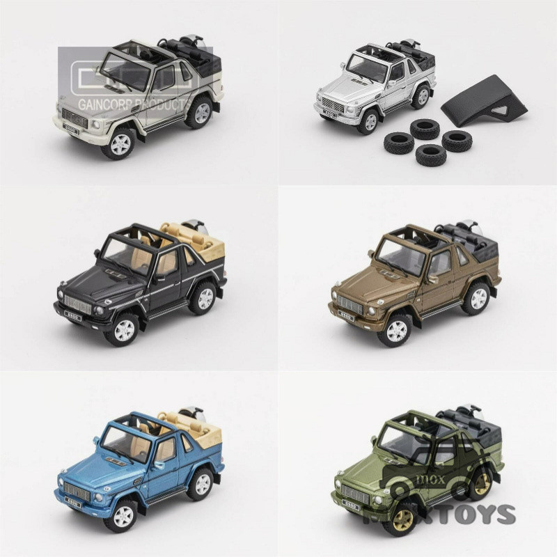 Gcd 1: 64 W463 2013 G500 Cabriolet Trắng / Đen / Bạc / Nâu / Xanh / Xanh LHD Diecast Model Car