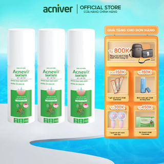 Combo 3 Chai Xịt Cấp Ẩm Sáng Da Từ Thiên Nhiên Acnevir Santafa - Chai dung tích 100ml