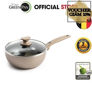 Chảo lòng sâu phủ tinh thể kim cương cao cấp GreenPan Cam. Bronze 20 cm -24 cm - 28cm