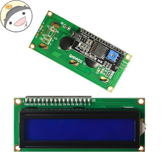 Forstrettn 1 Màn Hình Xanh / Vàng Xanh 16x2 Nhân Vật Màn Hình LCD IIC Giao Diện I2C 5V Cho Arduino LCD1602 1602 Mô Đun LCD EN