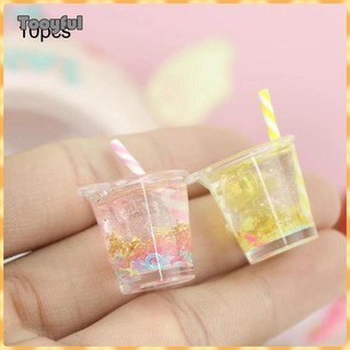 Tooyful Set 10 Ly Nước Ép Trái Cây 1: 12 Dùng Để Trang Trí Nhà Búp Bê / Tiểu Cảnh / Quán Cà Phê