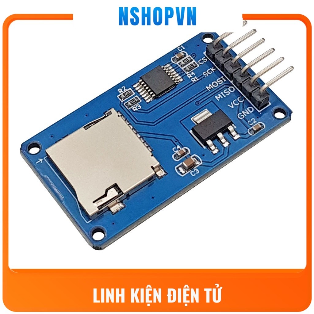 Mạch Ghi Đọc Thẻ Micro SD