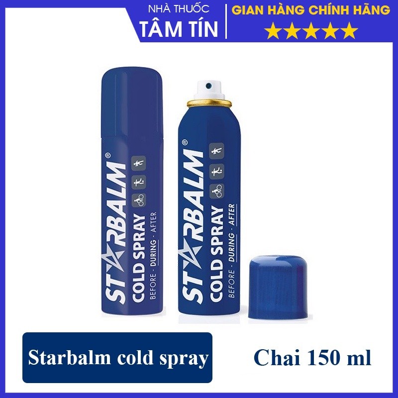 Chai xịt lạnh Starbalm - Hà Lan giảm đau tức thời (150ml)
