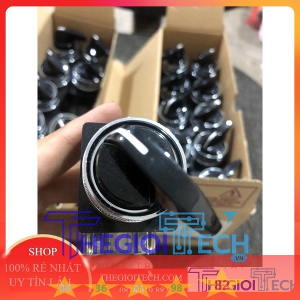 Công tắc xoay, công tắc tủ điện phi 25 Hanyoung Nux CRSL-253AR CRSL-252A1 2 vị trí và 3 vị trí Mẫu m