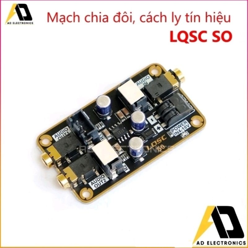 Mạch phân chia cách ly tín hiệu âm thanh LQSC SO 4 - 18Vdc chức năng giảm nhiễu giảm tiếng ồn