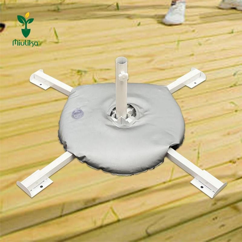 Giá đỡ ô dù bãi biển Miulika và túi trọng lượng nước 10L Di động cho sân vườn Đường kính ống đa chức năng 1,4 inch Có thể gập lại chắc chắn