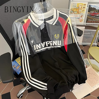 BINGYIN Áo khoác hoodie sweater nỉ siêu rẻ phù hợp nam nữ rộng thoải mái 2024 NEW MWY2490LA3 37Z240909