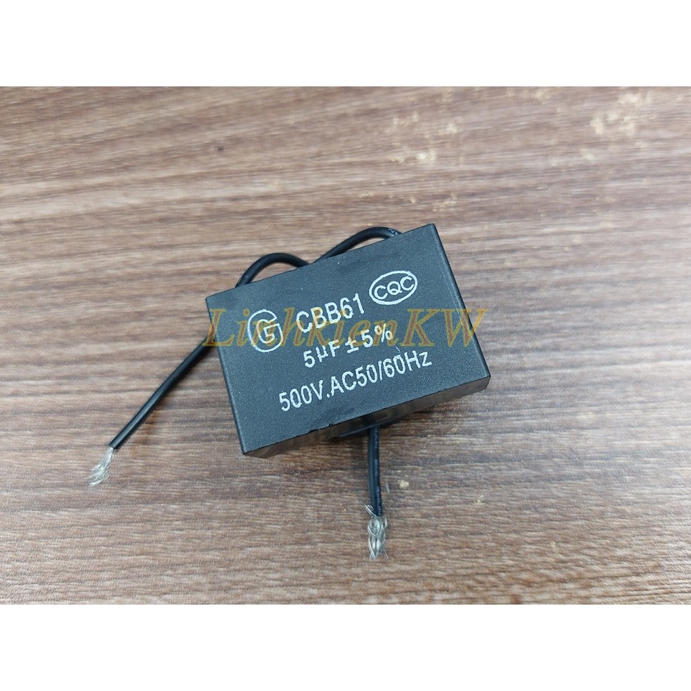Tụ CBB61 5UF 450V 2 Dây 