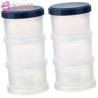 Hộp đựng bột sữa KENT1, Hộp bột sữa hoạt hình tùy chọn 1-5 lớp, Bột sữa thực phẩm Mang theo bột sữa trong suốt cho bột sữa