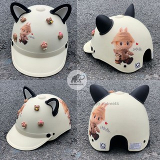 Mũ Bảo Hiểm Nửa Đầu Lưỡi Trai Labubu Capybara Varohelmet - Nón Kết Mỏ Cứng Chính Hãng- Có Kiểm Định 