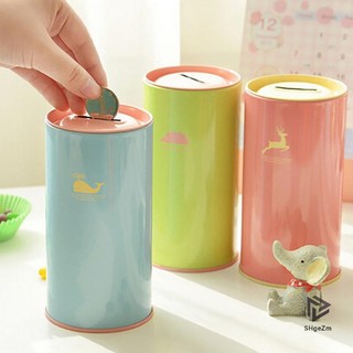 [Shgezm] Hộp đựng tiền xu bằng kim loại hình kẹo hình con heo đất dễ thương Hộp đựng đồ lặt vặt Lon đựng quà tặng Hộp đựng tiền trang trí nội thất [MỚI]