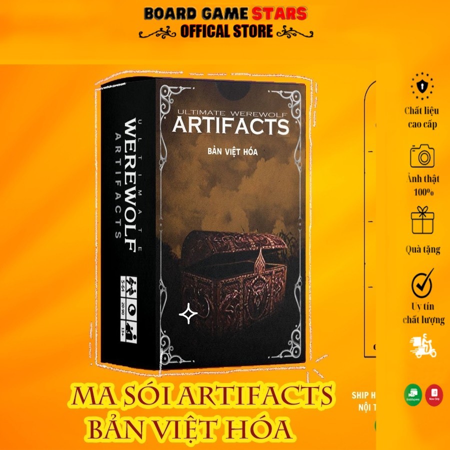Ma sói artifacts - ma sói cổ vật chơi kèm cùng ma sói ultimate  [𝗕𝗼𝗮𝗿𝗱𝗚𝗮𝗺𝗲 𝗦𝗧𝗔𝗥]