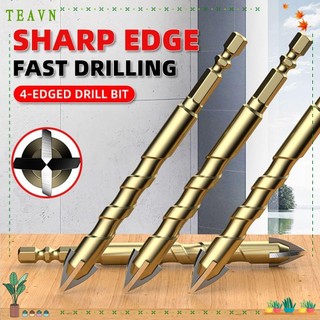 Teavn 1 Mũi khoan gạch chéo, Dụng cụ mở lỗ Máy khoan gạch lục giác chéo đa chức năng, Mũi khoan hợp kim bê tông 3-12mm bền bỉ cho gốm kim loại thủy tinh
