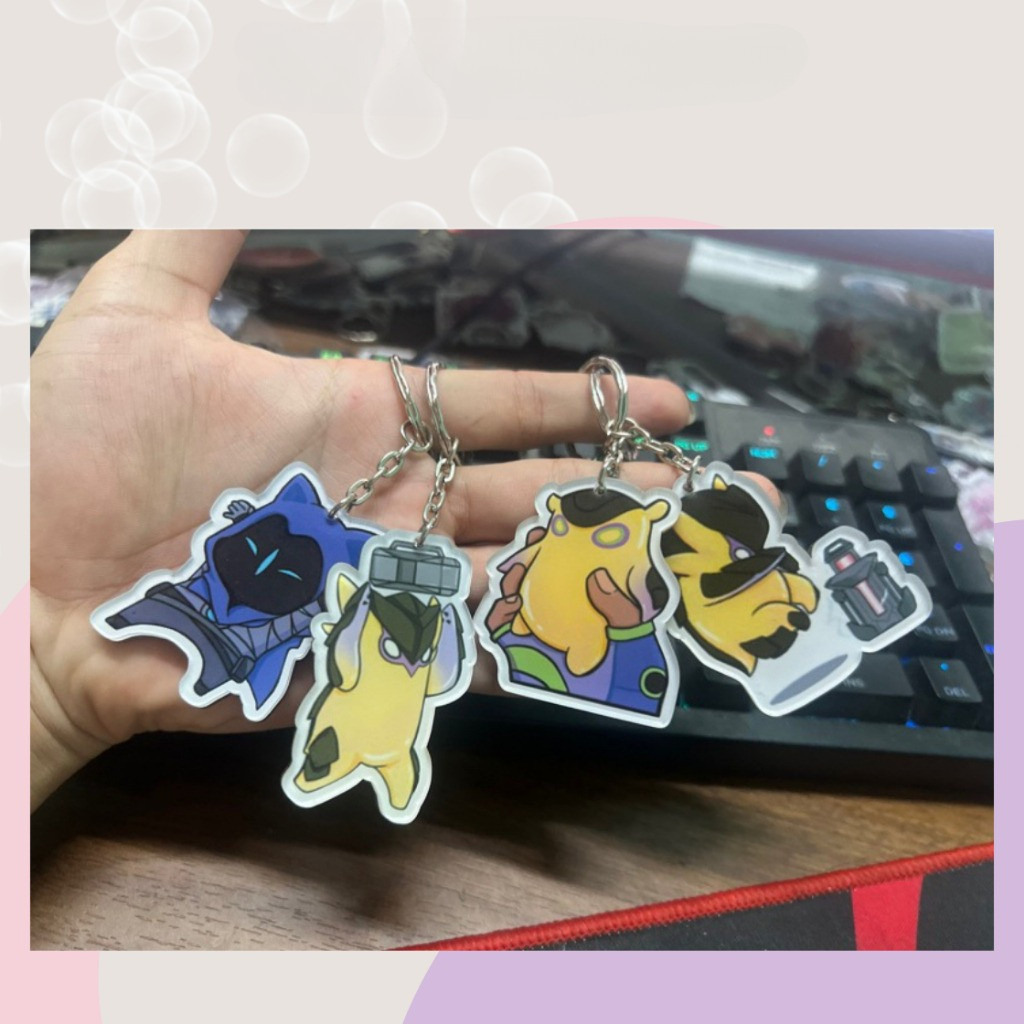 Móc khoá Cute Hình "VALORANT" - Móc Khoá Dễ Thương - Móc Khoá Thiết Kế Theo Yêu Cầu