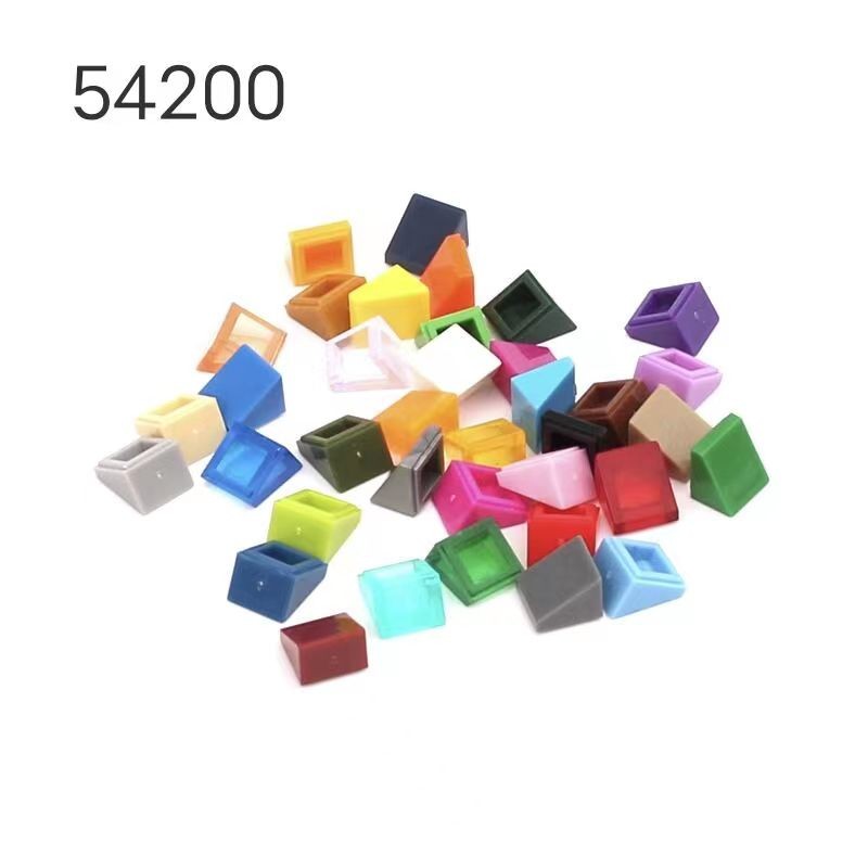 MOC 50 Miếng Hạt Nhỏ Tương Thích Với 54200 Khối Xây Dựng Trẻ Em Lắp Ráp 1x1 Gạch Vát