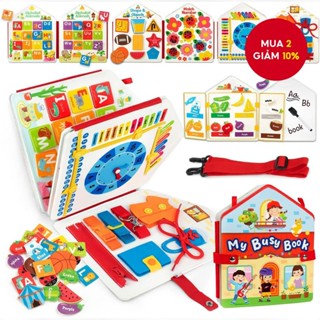 Sách bận rộn dành cho trẻ mới biết đi Montessori, Bảng cảm giác hoạt động Kỹ năng vận động tinh Sách yên tĩnh Chất kết dính du lịch ô tô Đồ chơi tự kỷ Học mầm non Quà tặng giáo dục cho bé 3 4 5 tuổi