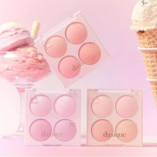  DASIQUE Đĩa Blush Bốn Màu Mờ Đào Hồng Mở Rộng Màu Sắc Hàng Ngày Phấn Mắt Đa Năng Tự Nhiên Tinh Tế Da Mặt Đĩa Blush 