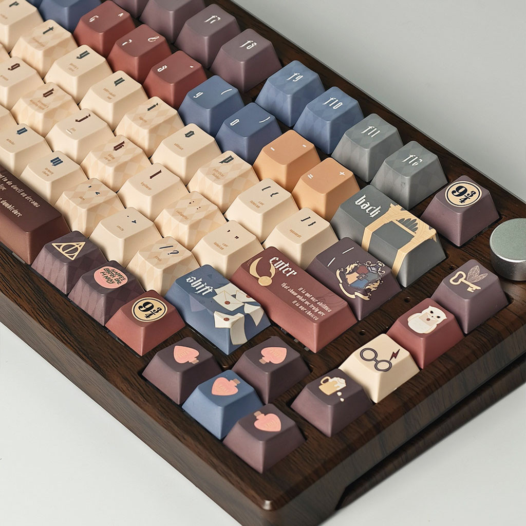 Hogwarts Keycaps 125 Phím Cherry / MOA Profile PBT Dye Thăng hoa Sáng tạo Harry Poter Magic School K