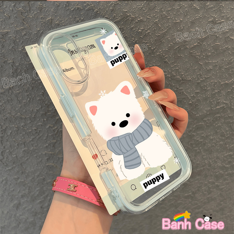 Ốp lưng iPhone Chó bông tuyết cho iPhone 17 16 15 14 13 12 11 Pro ProMax Plus Ốp lưng silicon TPU mề