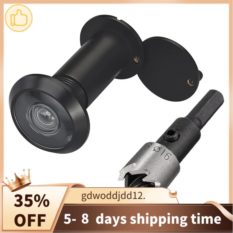 Lỗ nhìn trộm rắn 220 độ cao cấp cho cửa có mũi khoan 16mm, lỗ nhìn trộm cửa 0,63in cho cửa dày từ 1-