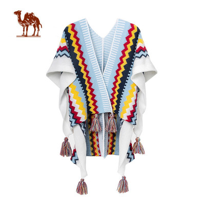 CAMEL CROWN  - Áo Choàng Dân Tộc Nhẹ Cho Phụ Nữ, Phù Hợp Du Lịch và Môi Trường Làm Việc Máy Lạnh